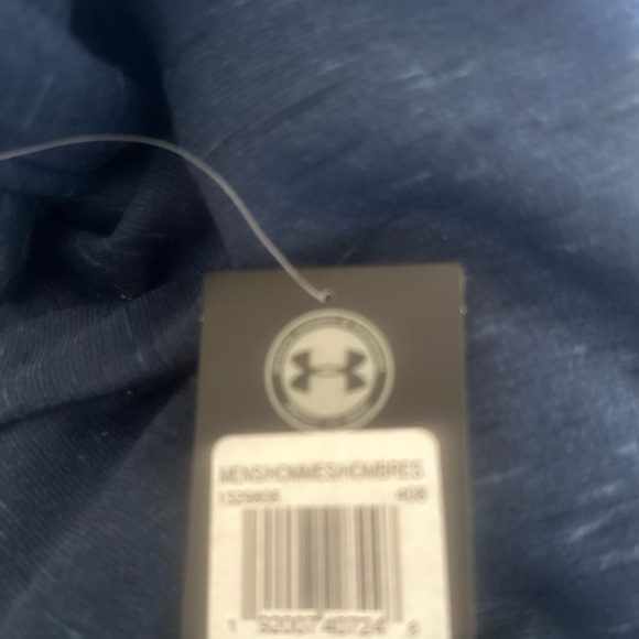 Under Armour Fleece Armour 1/2 Zip Hoodie sz XL 1329808 408 academy blue - Picture 2 of 4